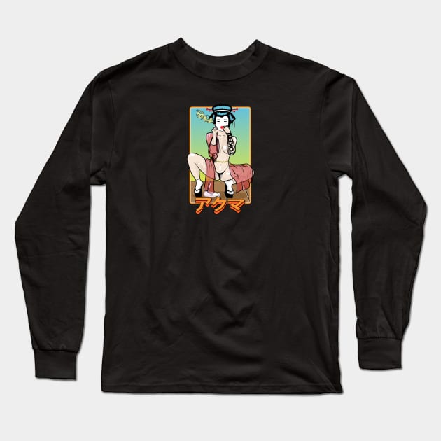 Geisha Long Sleeve T-Shirt by Yamabushi's Kawaii Store